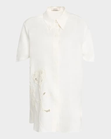 DOROTHEE SCHUMACHER Embroidered Beauty Button-Down Blouse