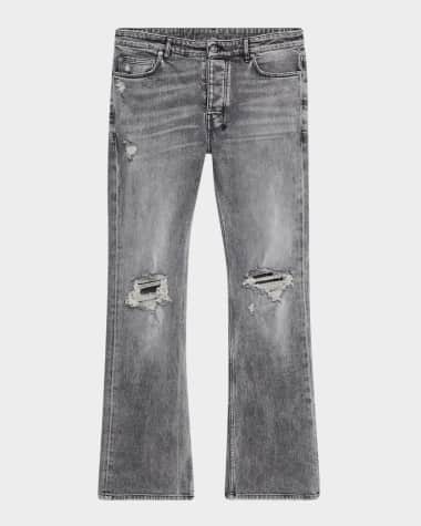 Ksubi Men's Bronko Smoke Trashed Bootcut Jeans