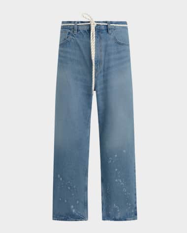 Hudson Men's Luca Wide-Leg Jeans