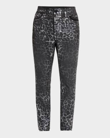 monfrere Men's Greyson Leopard Skinny Jeans