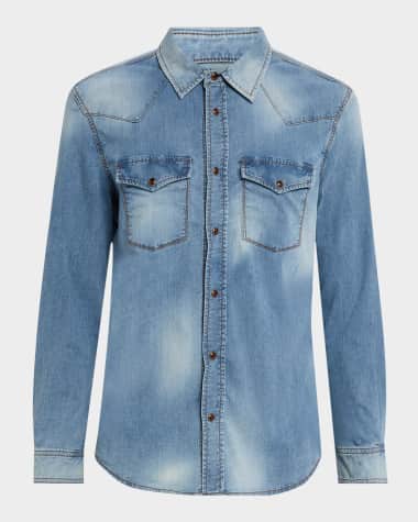 monfrere Men's Eastwood Denim Western Shirt