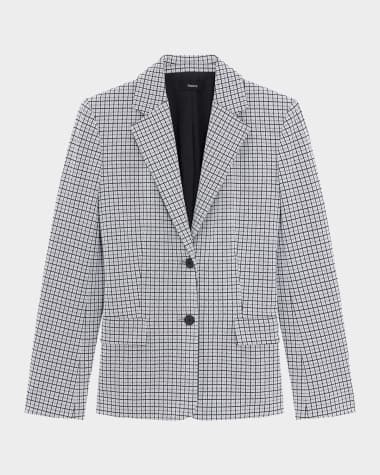 Theory Single-Breasted Two-Button Blazer