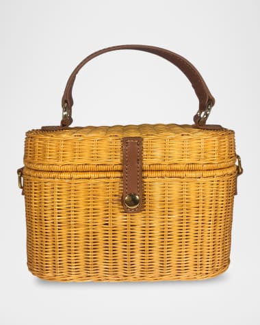 Serpui Catia Basket Top-Handle Bag