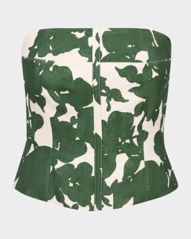 Smythe Floral Bustier Top