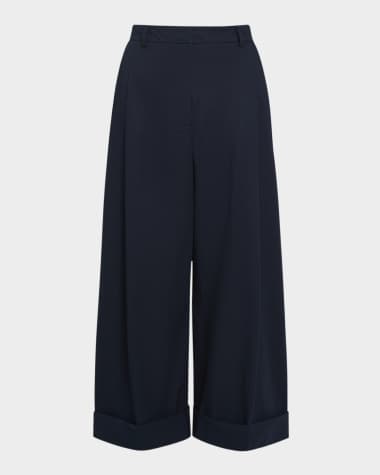 TWP Houston St Cuffed Wool-Blend Trousers