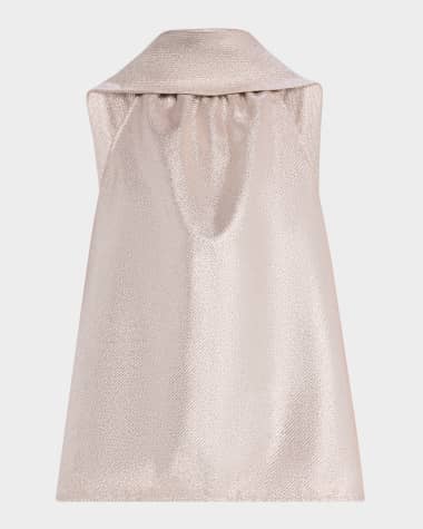 Toccin Hattie Sleeveless Tie-Neck Top