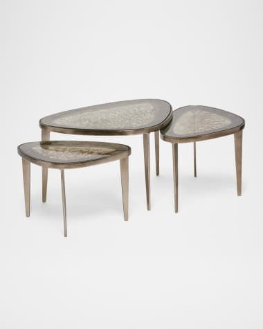 Interlude Home Jan Bunching Cocktail Tables, Set of 3