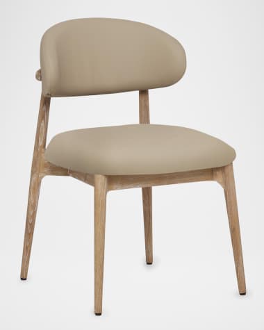 Interlude Home Liam Vegan Leather Dining Side Chair