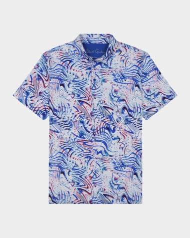 Robert Graham Men's Wavelength Knit Polo Shirt