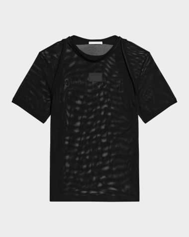 Helmut Lang Men's Sheer Stretch Mesh T-Shirt