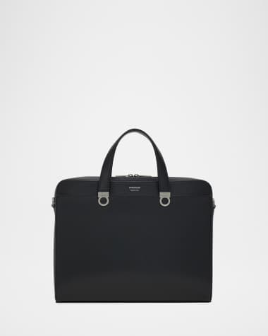 Ferragamo Men's Trading Leather Briefcase