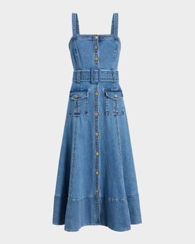 Cinq a Sept Vega Denim Midi Dress