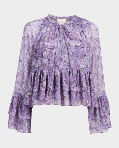 Cinq a Sept Daiya Ruffled Hydrangea Top
