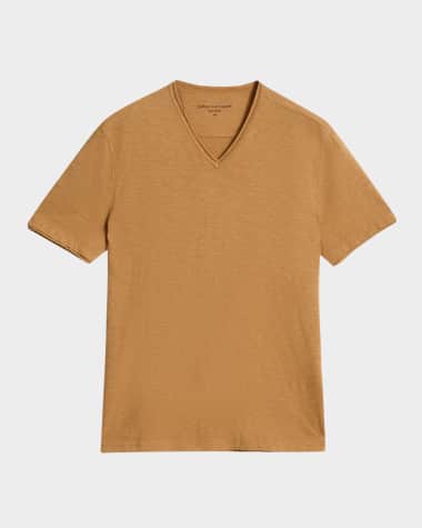 John Varvatos Men's Miles Slub V-Neck T-Shirt