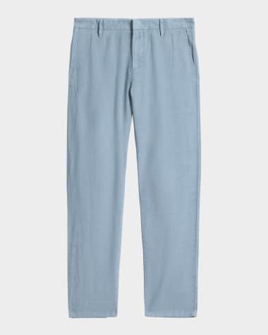 John Varvatos Men's Flint Linen-Blend Flare Pants