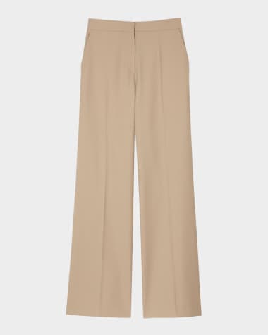 Sandro Elion Pleated Wool-Blend Trousers