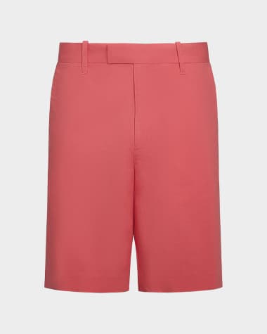 Vince Men's Italian Cotton Extended-Tab Shorts