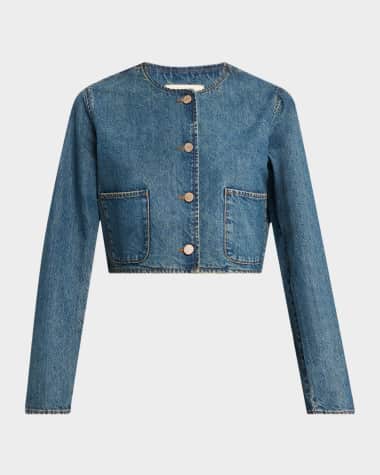 Triarchy Celeste Cropped Denim Jacket