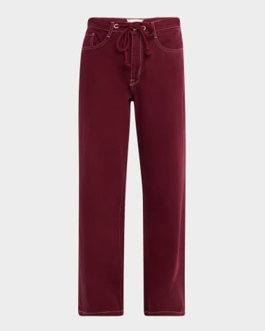 Triarchy Nesta Mid-Rise Drawstring Baggy Jeans