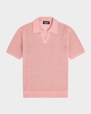 ☆YALE☆ COMFORT COOL POLO KNIT VTG PINK YEM1KT308AVP SLIM FIT TIPPED INTERLOCK POLO SHIRT– U.S. Polo Assn.