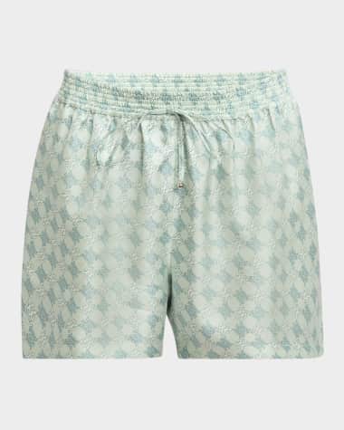 Amiri Ma Quad Silk Pull-On Shorts