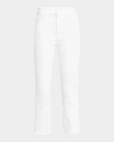 MOTHER Lil' Insider Crop Step Fray Jeans