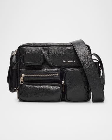 Balenciaga Men's Superbusy Lambskin Crossbody Bag