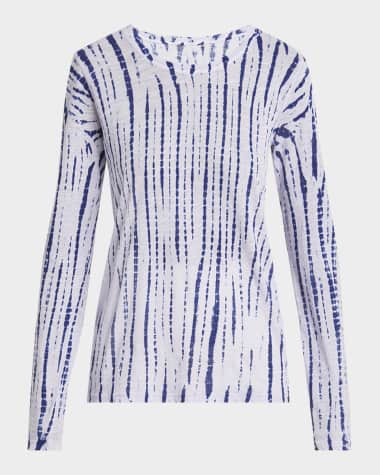 Proenza Schouler Mia Tie-Dye Tissue Jersey T-Shirt