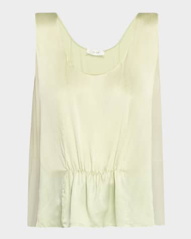 THE ROW Dinara Boxy Silk Top