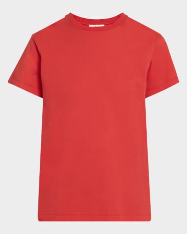 THE ROW Florie Short-Sleeve Cotton Top