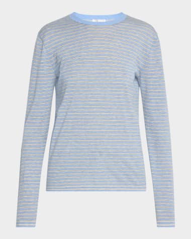 THE ROW Juhi Stripe Cashmere-Blend Top