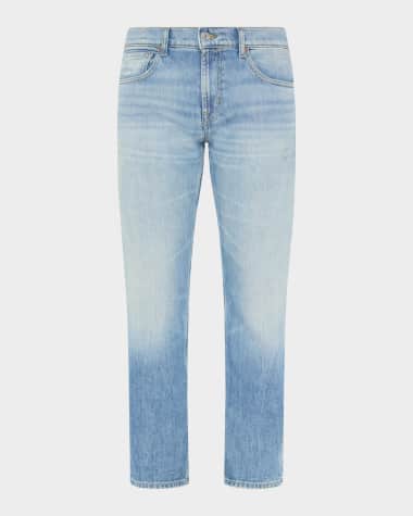 7 for all mankind Men's Straight-Leg Jeans