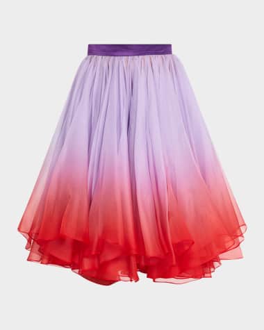 Bach Mai Ombre Flounce Circle Skirt