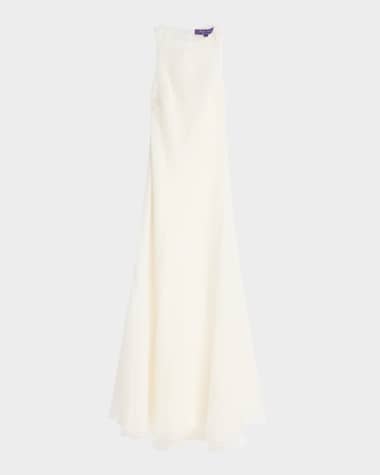 Ralph Lauren Collection Zackery Washed Organza Evening Dress