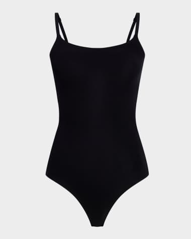 Commando Ballet Scoop-Neck Microfiber Thong Bodysuit