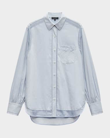 Rag & Bone Maxine Long-Sleeve Combo Shirt