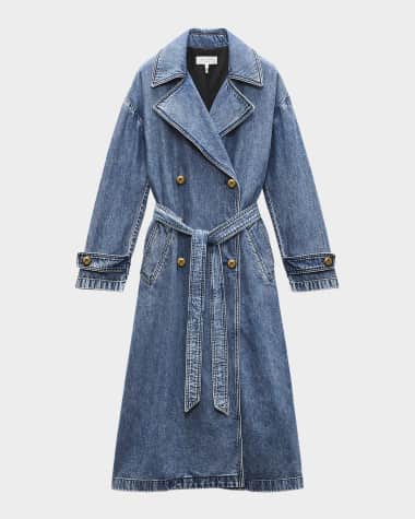 Rag & Bone Featherweight Alora Denim Trench Coat
