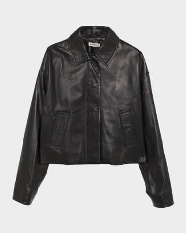 SIMKHAI Everli Leather Jacket