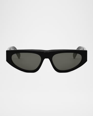 Celine Men's Monochroms Acetate Rectangle Sunglasses