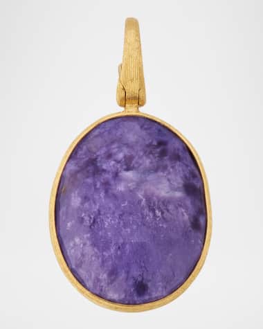 Marco Bicego Lunaria 18K Yellow Gold Charoite Pendant