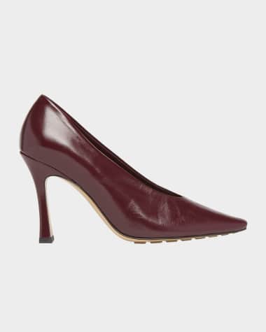 Bottega Veneta Leather Stiletto Sporty Pumps