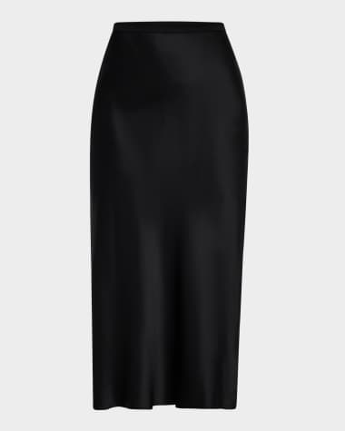 ANINE BING Bar Silk Skirt