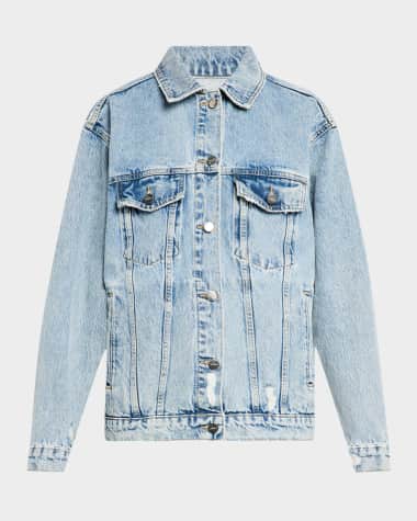 ANINE BING Rory Denim Trucker Jacket