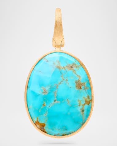 Marco Bicego 18K Lunaria Pendant with Turquoise