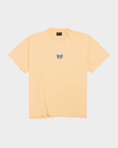 Balenciaga BB Embroidered Short-Sleeve Boxy T-Shirt