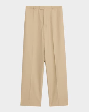 Bottega Veneta Men's Cotton Twill Straight-Leg Trousers
