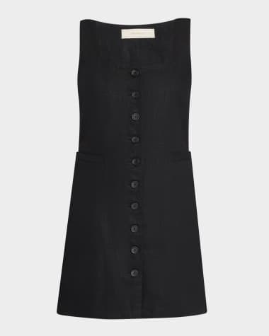 Faithfull the Brand Jacques Linen Mini Dress