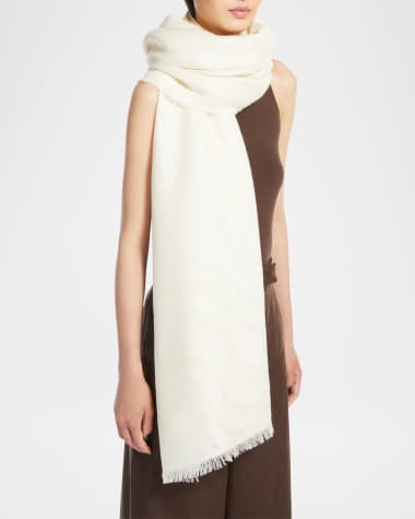 Max Mara Pirania Woven Wool-Blend Scarf