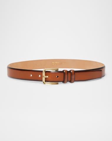 Max Mara Calf Leather Two-Tone Belt