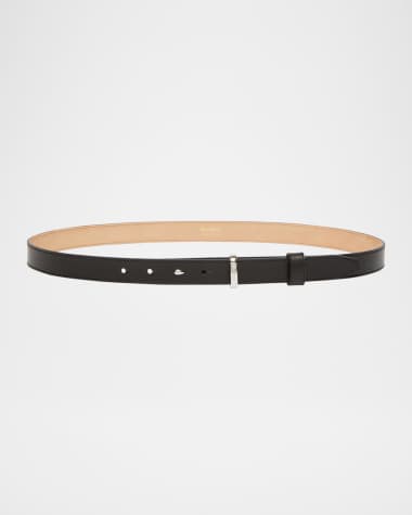 Max Mara Belt Loop 25 Skinny Leather Belt